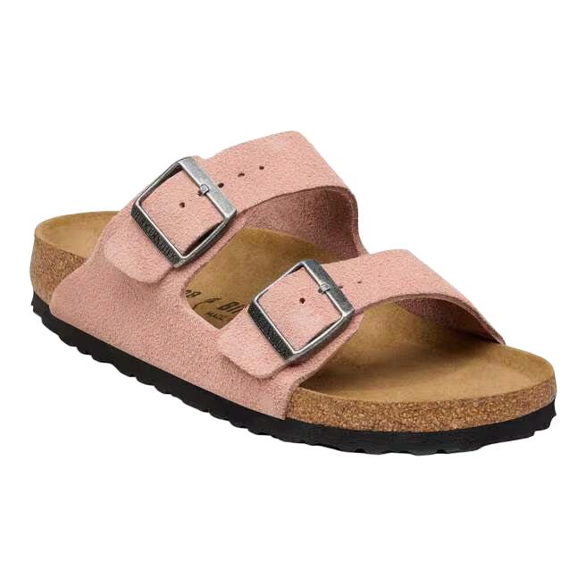 Birkenstock Arizona Suede Leather in Pink Clay