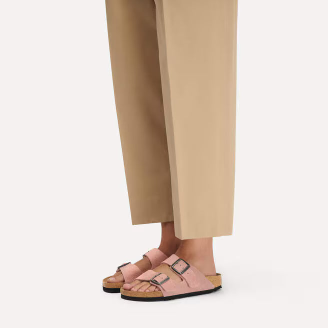 Birkenstock Arizona Suede Leather in Pink Clay