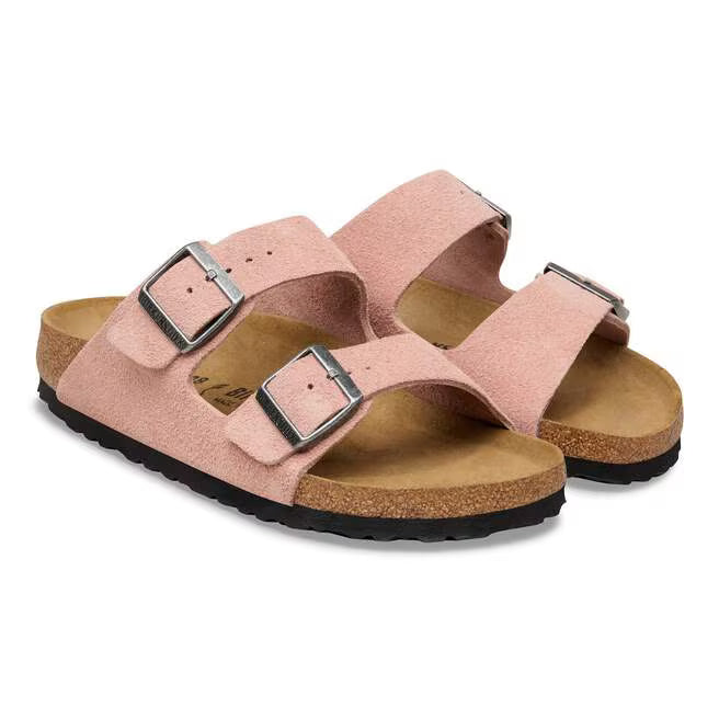 Birkenstock Arizona Suede Leather in Pink Clay
