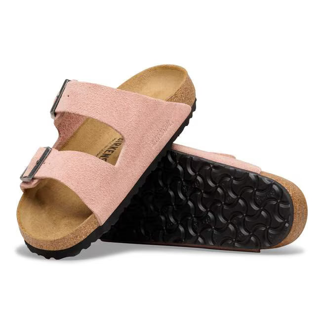 Birkenstock Arizona Suede Leather in Pink Clay