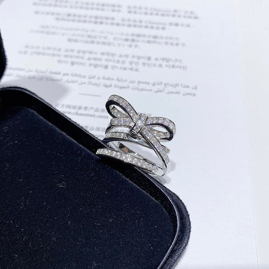 18K Chanel Diamonds Knot Ring