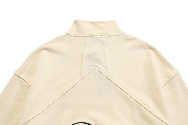 RHUDE embroidered slogan logo sweatshirts