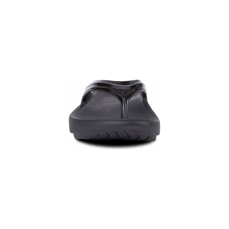 OOFOS Women's OOlala Thong Sandal in Black