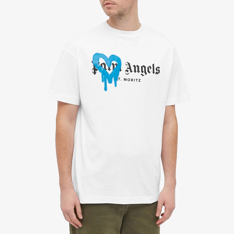 Palm Angels St Moritz Spray Logo T-Shirt