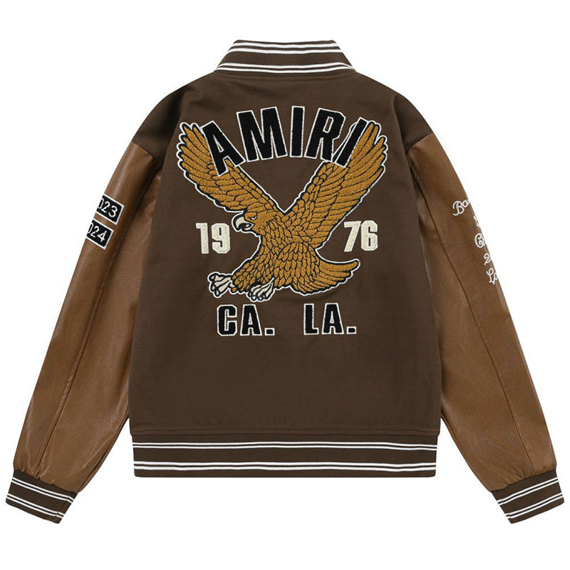 AMRI appliqué-logo Varsity Jackets