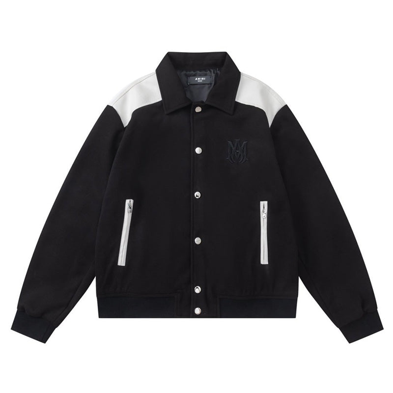 AMRl Varsity Logo-Embroidered Jacket