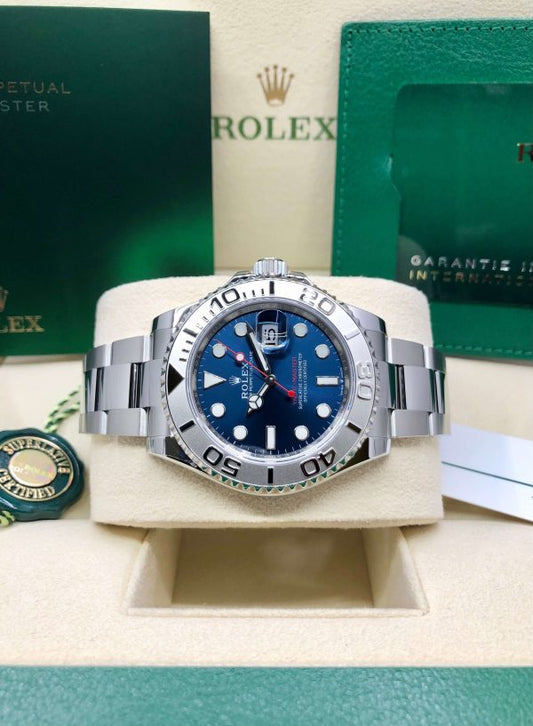 RLX Yacht-Master Stainless Steel & Platinum Blue Cadran