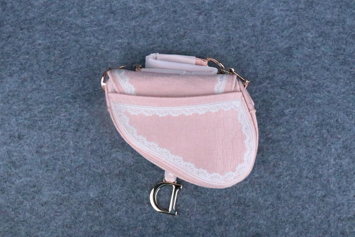 Dior Small Saddle Bag with Strap Latte