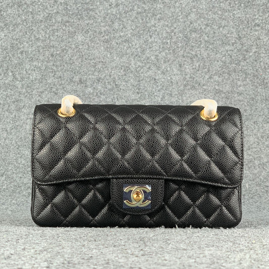 Chanel Small Classic Flap Bag Black Caviar