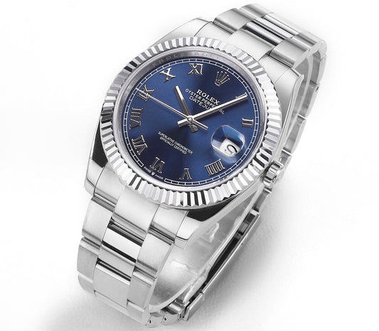 Blue & Stainless Steel 41MM Watch