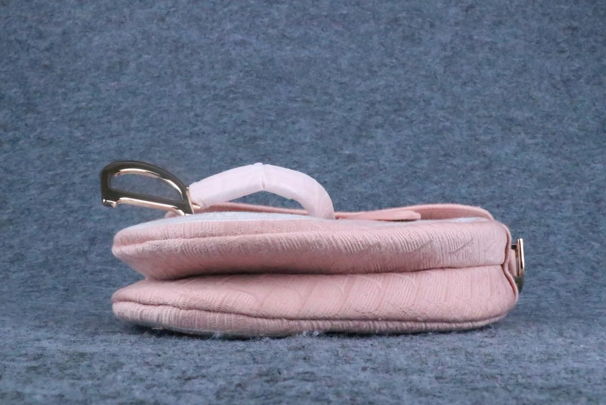 Dior Small Saddle Bag with Strap Latte