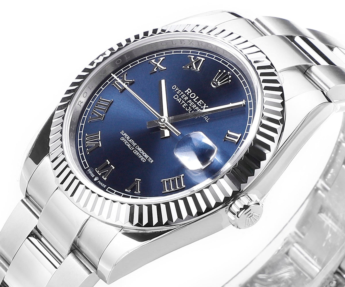 Blue & Stainless Steel 41MM Watch