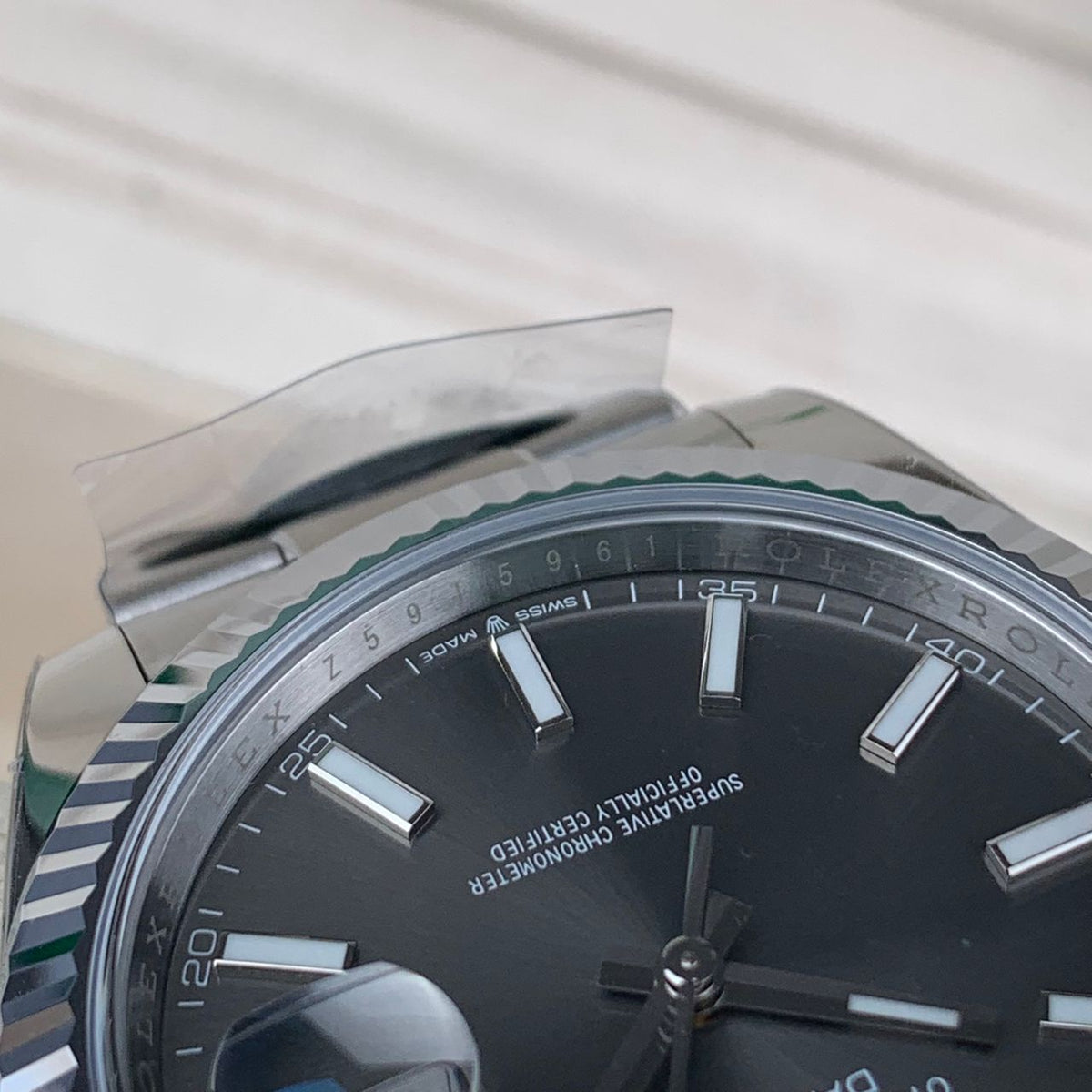 Rhodium Gray & Stainless Steel 41MM Watch
