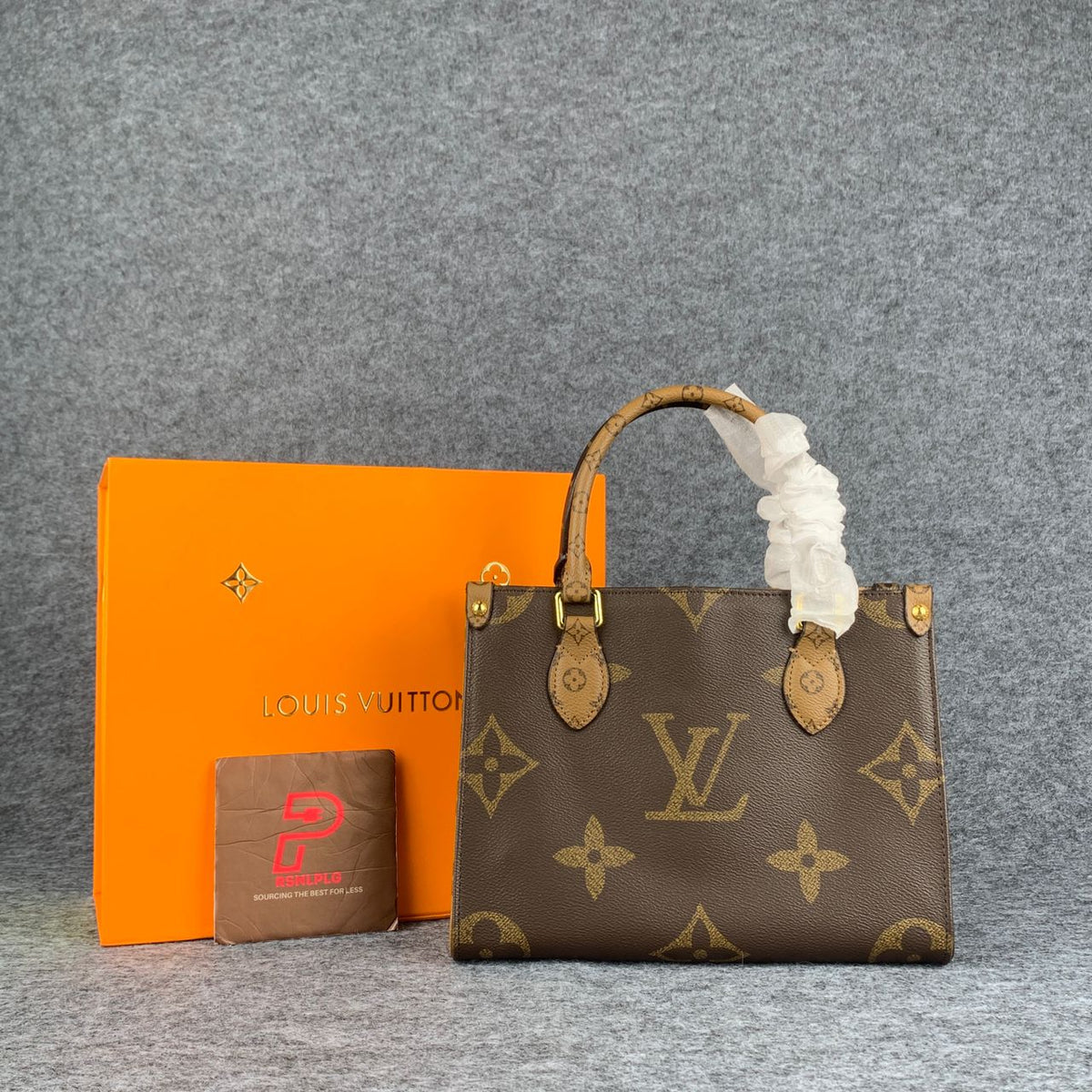 LV ONTHEGO GM GIANT REVERSE BROWN