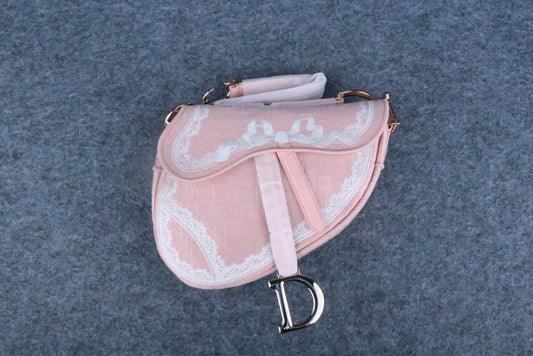 Dior Small Saddle Bag with Strap Latte