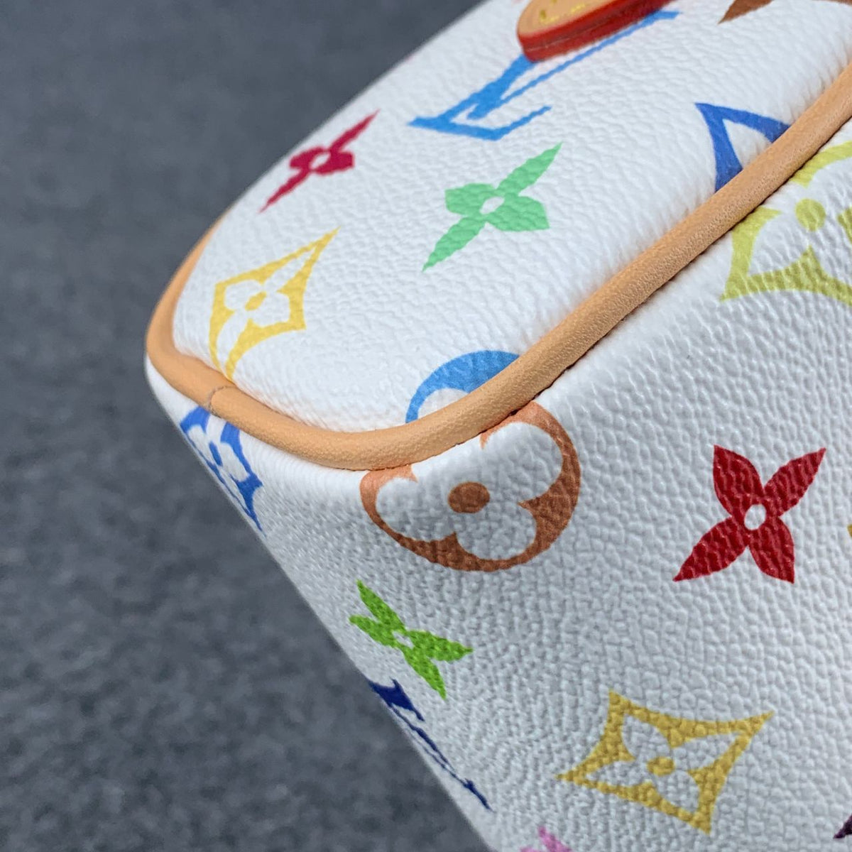 LV x Takashi Murakami Nano Speedy White Multicolored