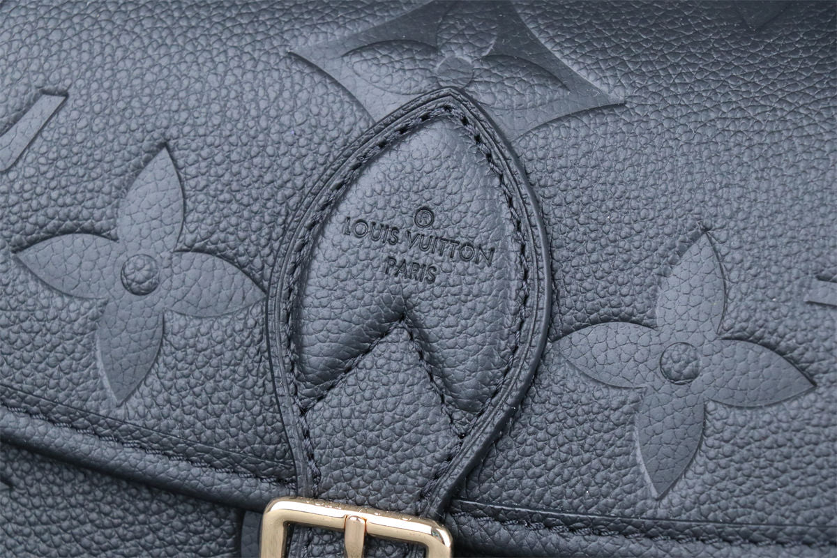 LV Diane 'Black Monogram Embossed Empreinte Cowhide Leather'