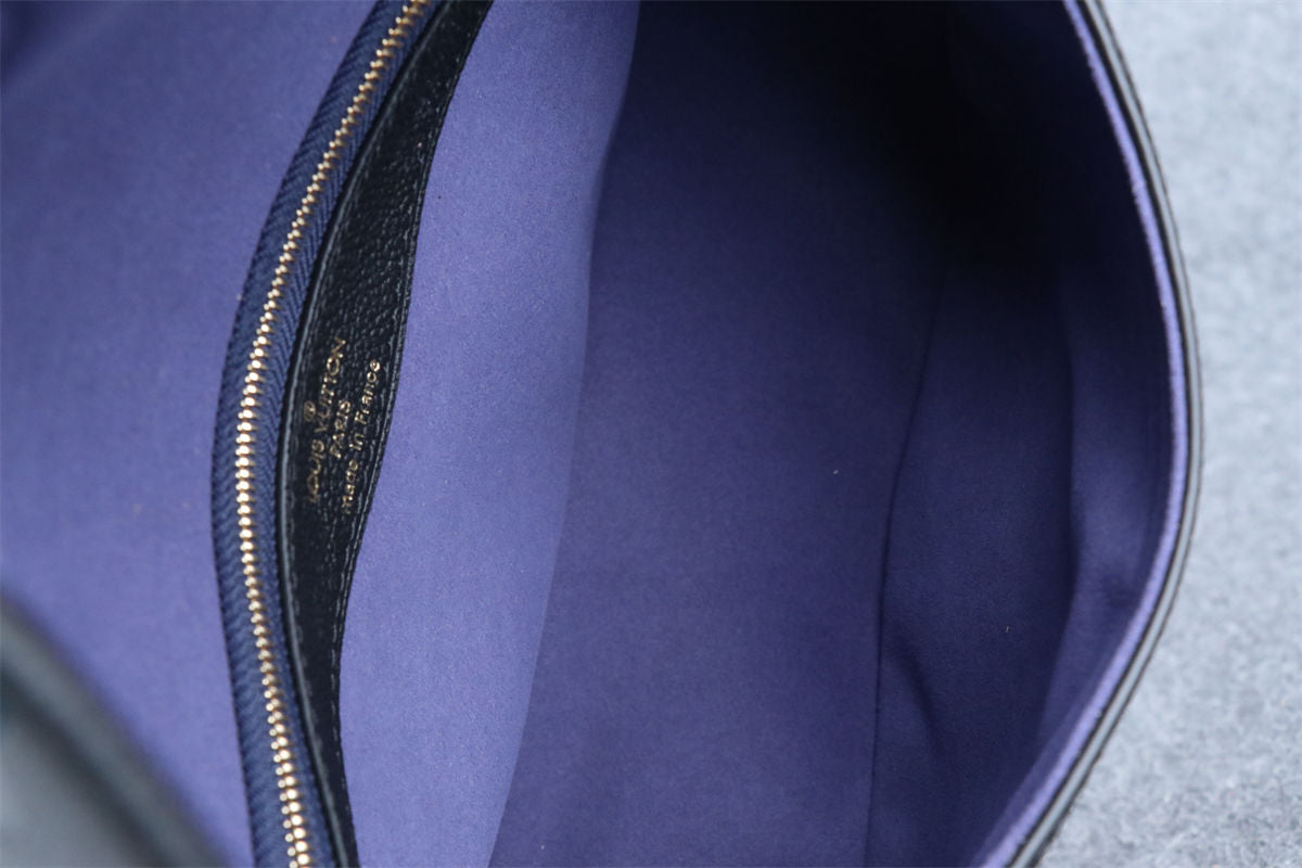 LV Diane 'Black Monogram Embossed Empreinte Cowhide Leather'