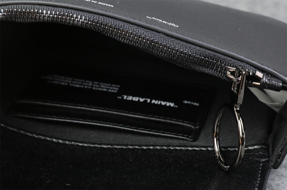Off-White Diag Flap Crossbody Bag 'Black/White'.