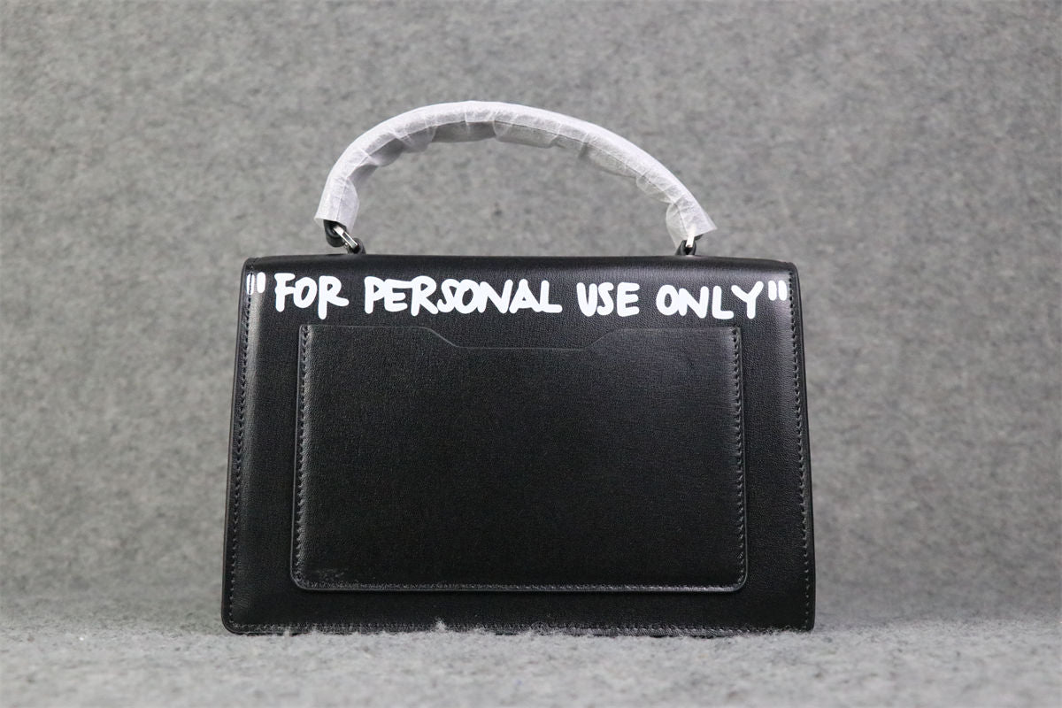 Off-White Jitney 1.4 Top Handle Bag 'Black/White'
