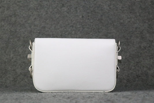 Off-White Diag Flap Crossbody Bag 'White/Black'