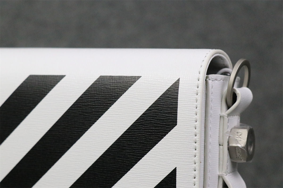 Off-White Diag Flap Crossbody Bag 'White/Black'