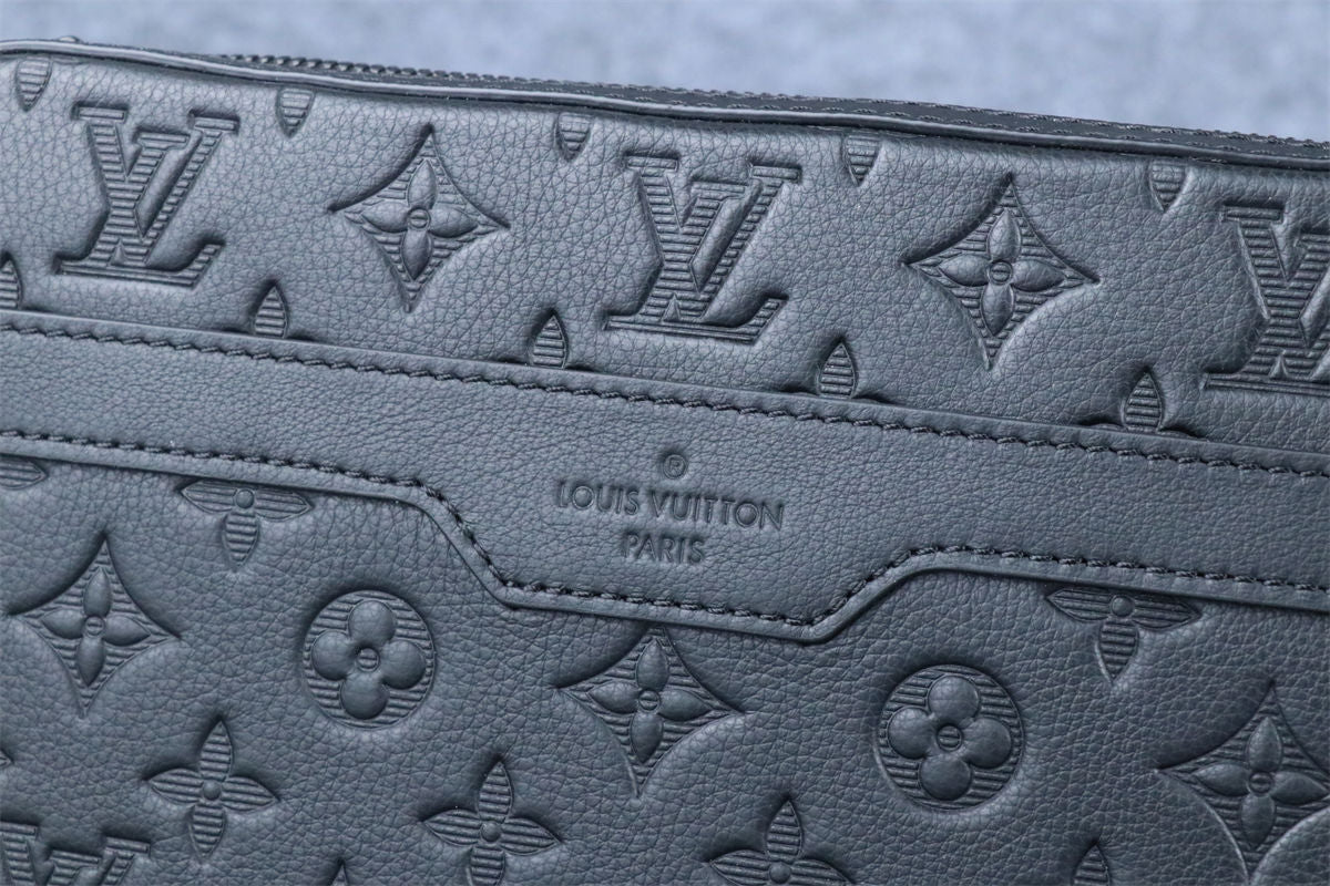 LV Trio Messenger 'Black Monogram Shadow Calfskin Leather'
