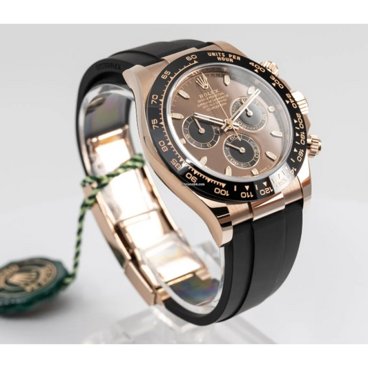 RLX Daytona Rose Gold with chocolate Dial Black Ceramic Bezel Oyste