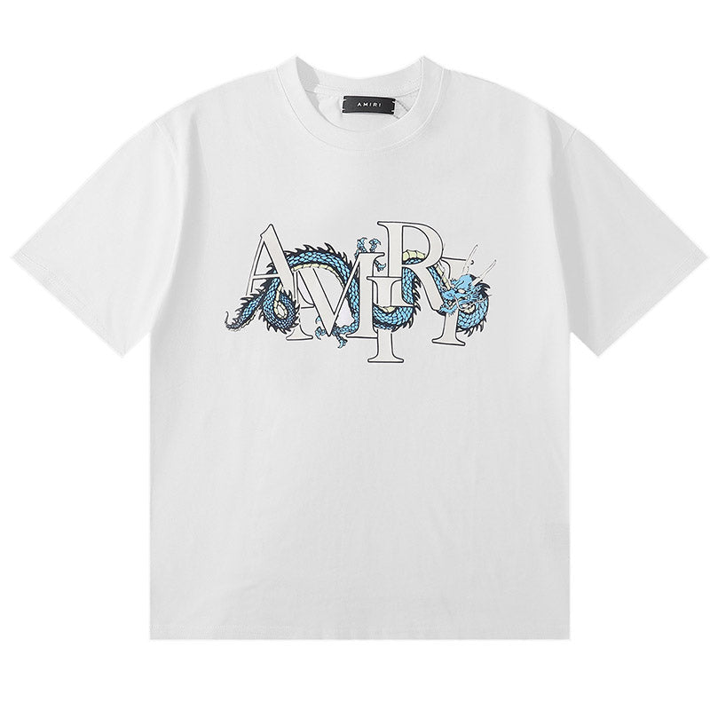 AMRI Dragon logo-print cotton-jersey T-shirts