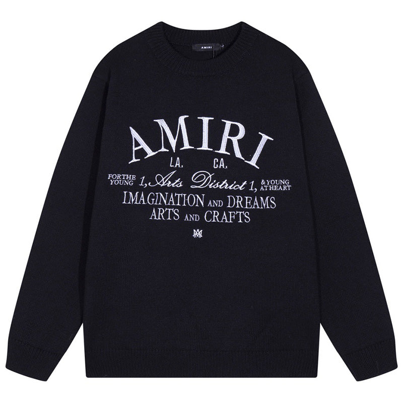 AMlRl Distressed Arts District Cotton Sweaters