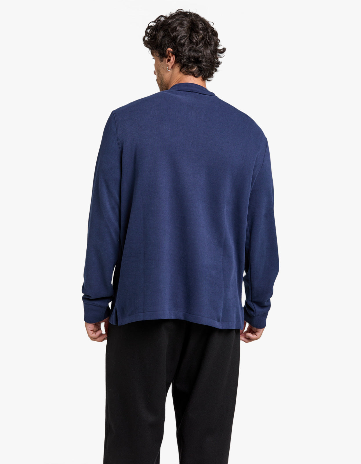 Estate Rib Quarter Zip Pullover - Cruise Navy