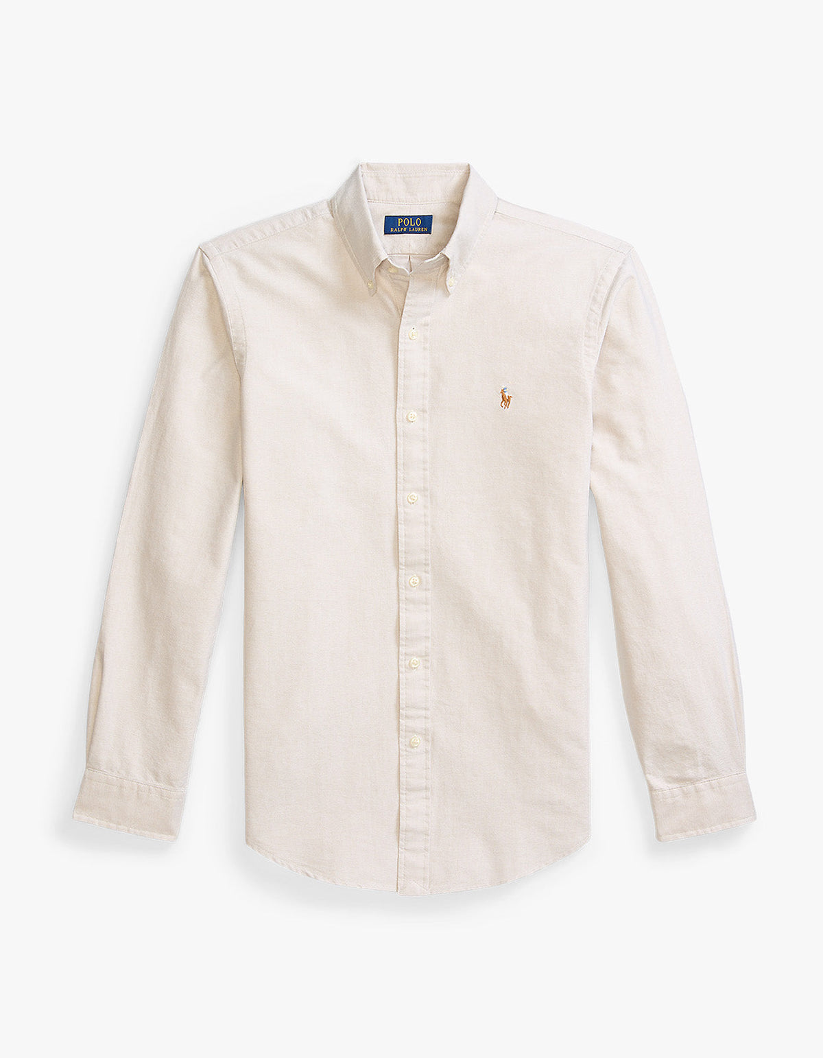 Custom Fit Long Sleeve Sport Shirt - Coastal Beige