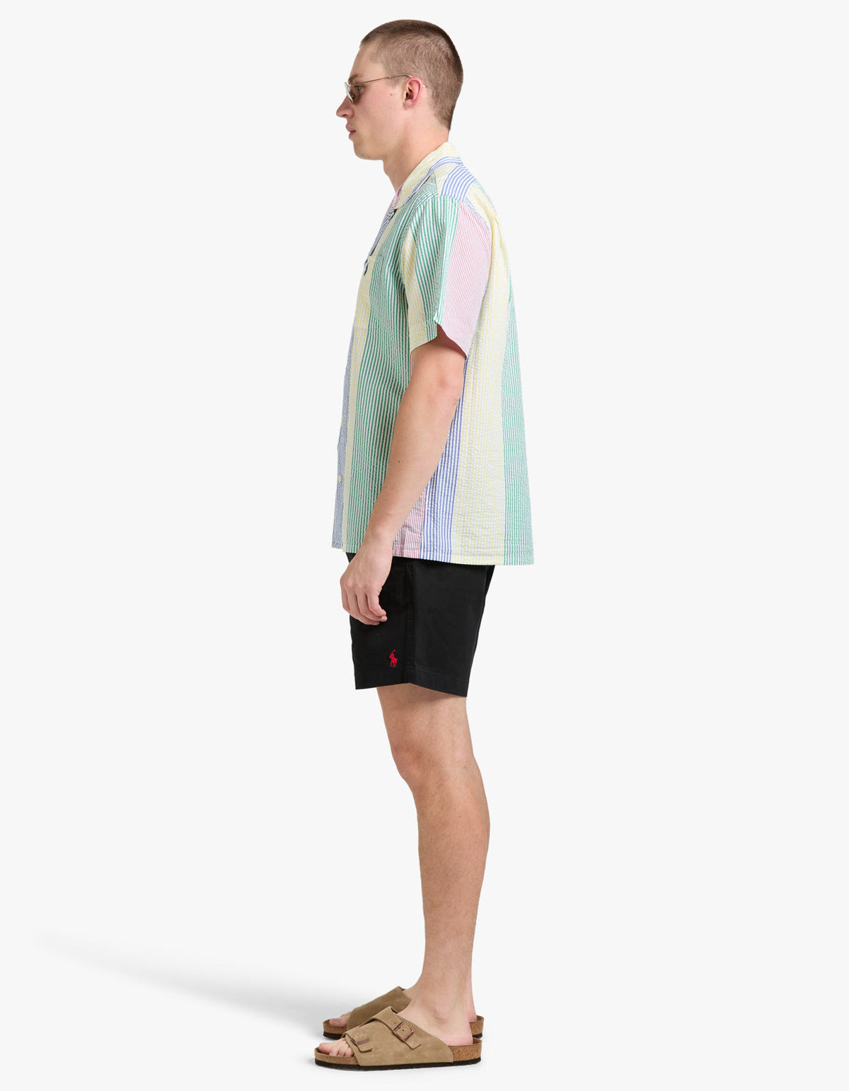 Classic Fit Striped Seersucker Shirt - 5011 Multi Stripe