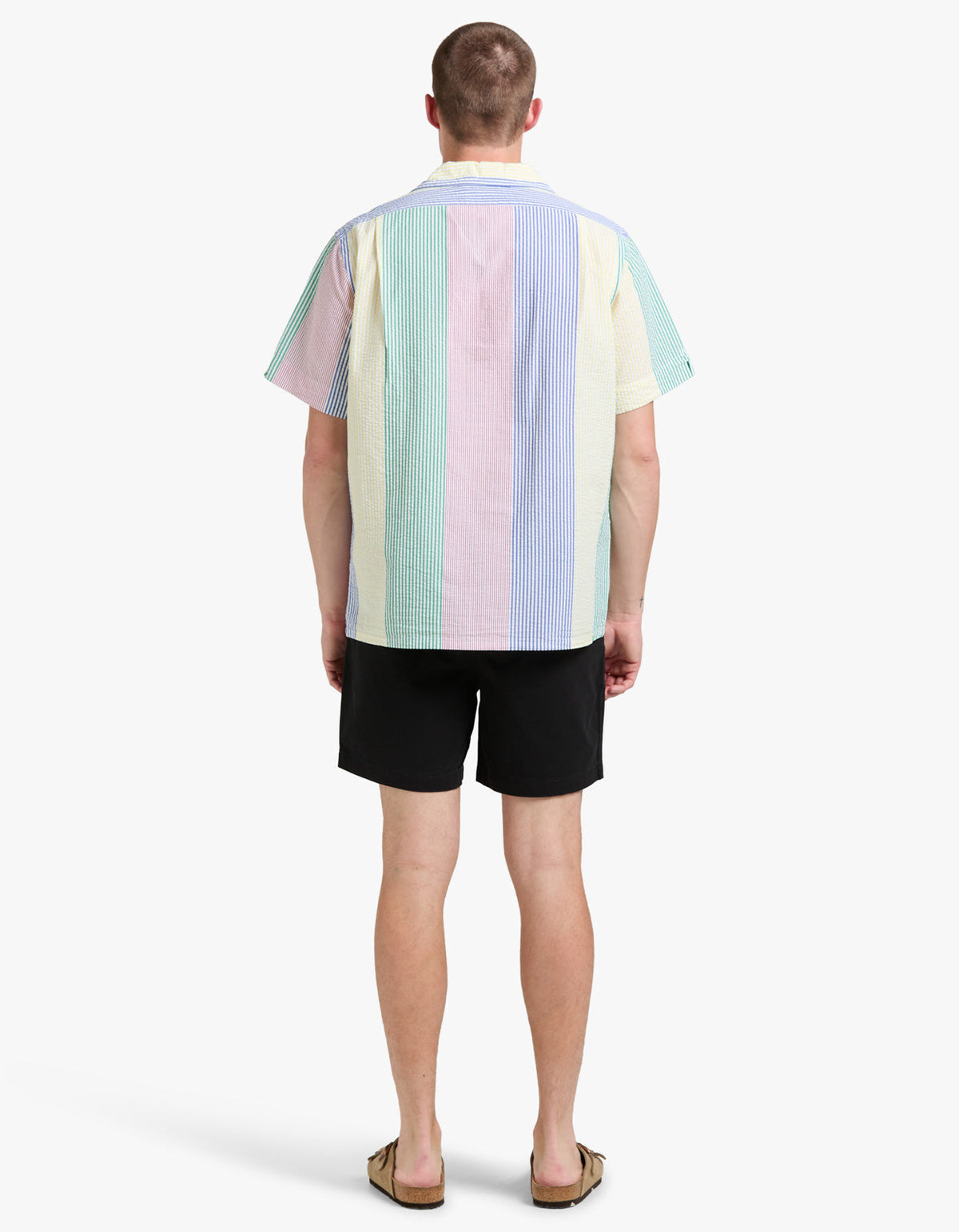 Classic Fit Striped Seersucker Shirt - 5011 Multi Stripe