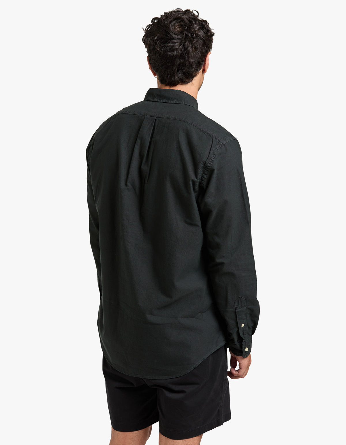 Custom Fit Oxford Shirt - Polo Black