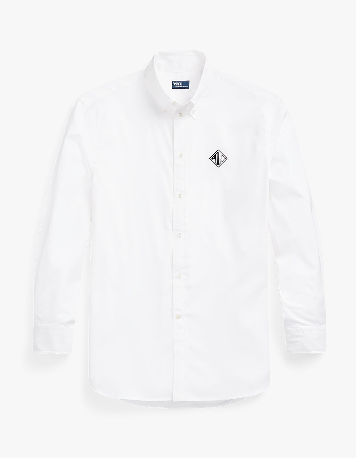 L/S Button Front Shirt - White