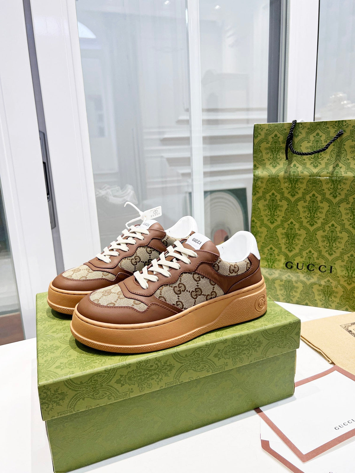 Gucci Chunky B Series Platform Sneakers