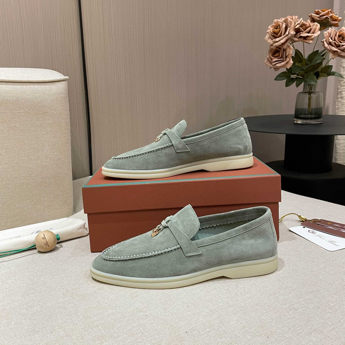 Loro Piana Summer Charms Walk Moccasin Loafers