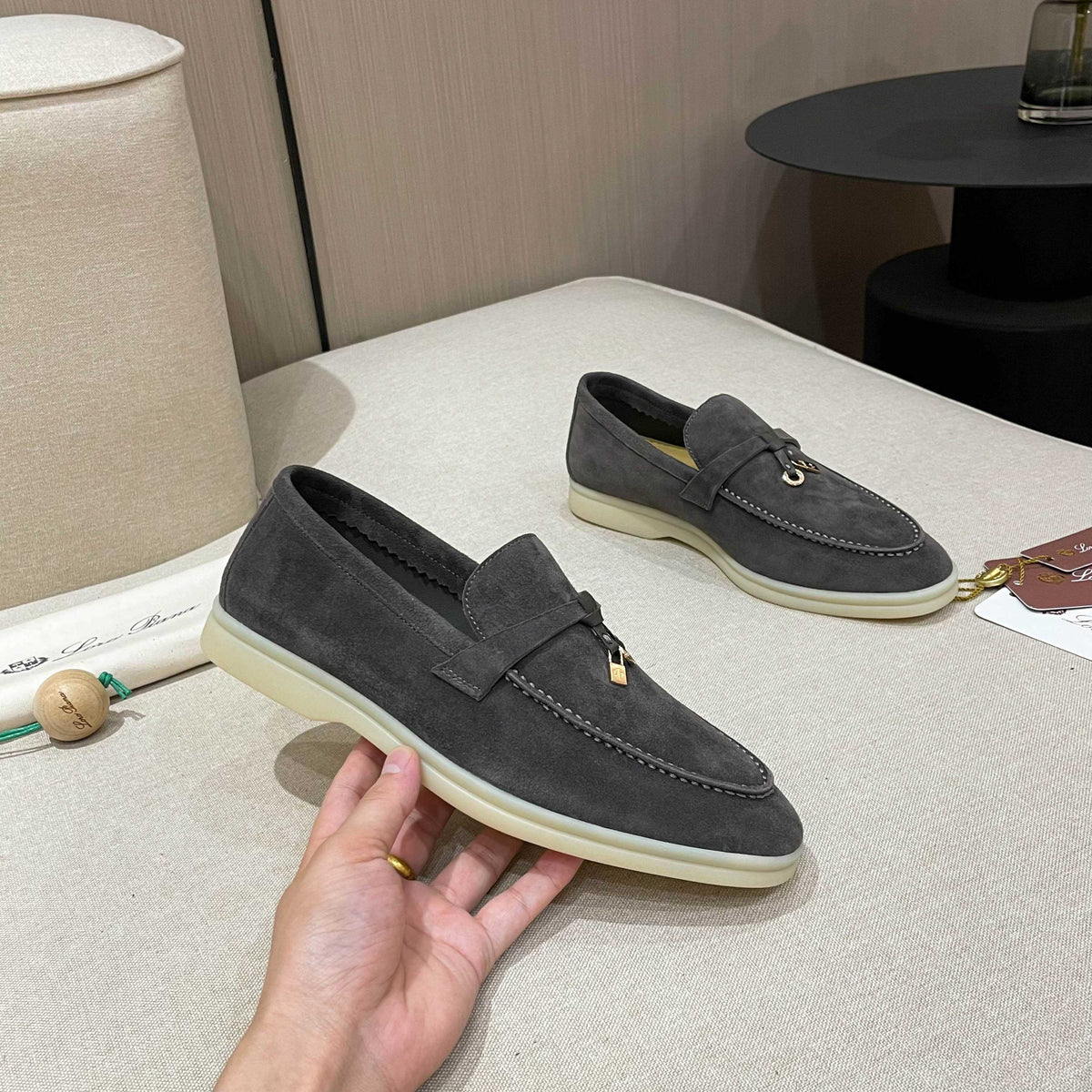 Loro Piana Summer Charms Walk Moccasin Loafers