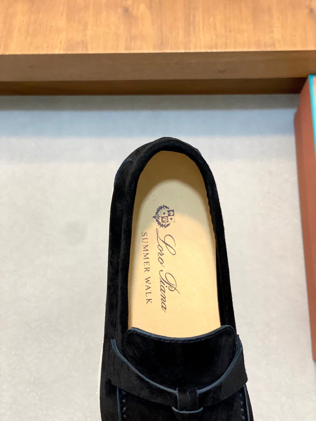 Loro Piana Suede Leather Slip-On Loafers