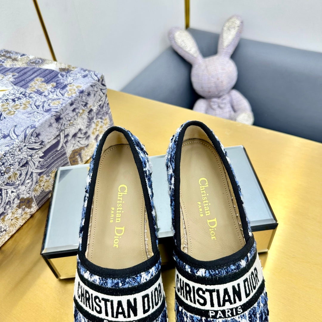 Dior Granville Embroidered Espadrille Flats