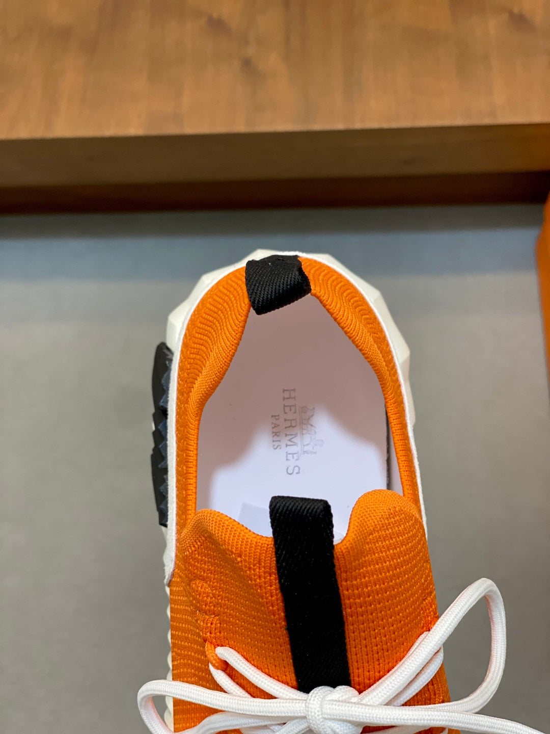Hermès Suede and Denim Canvas Sneakers