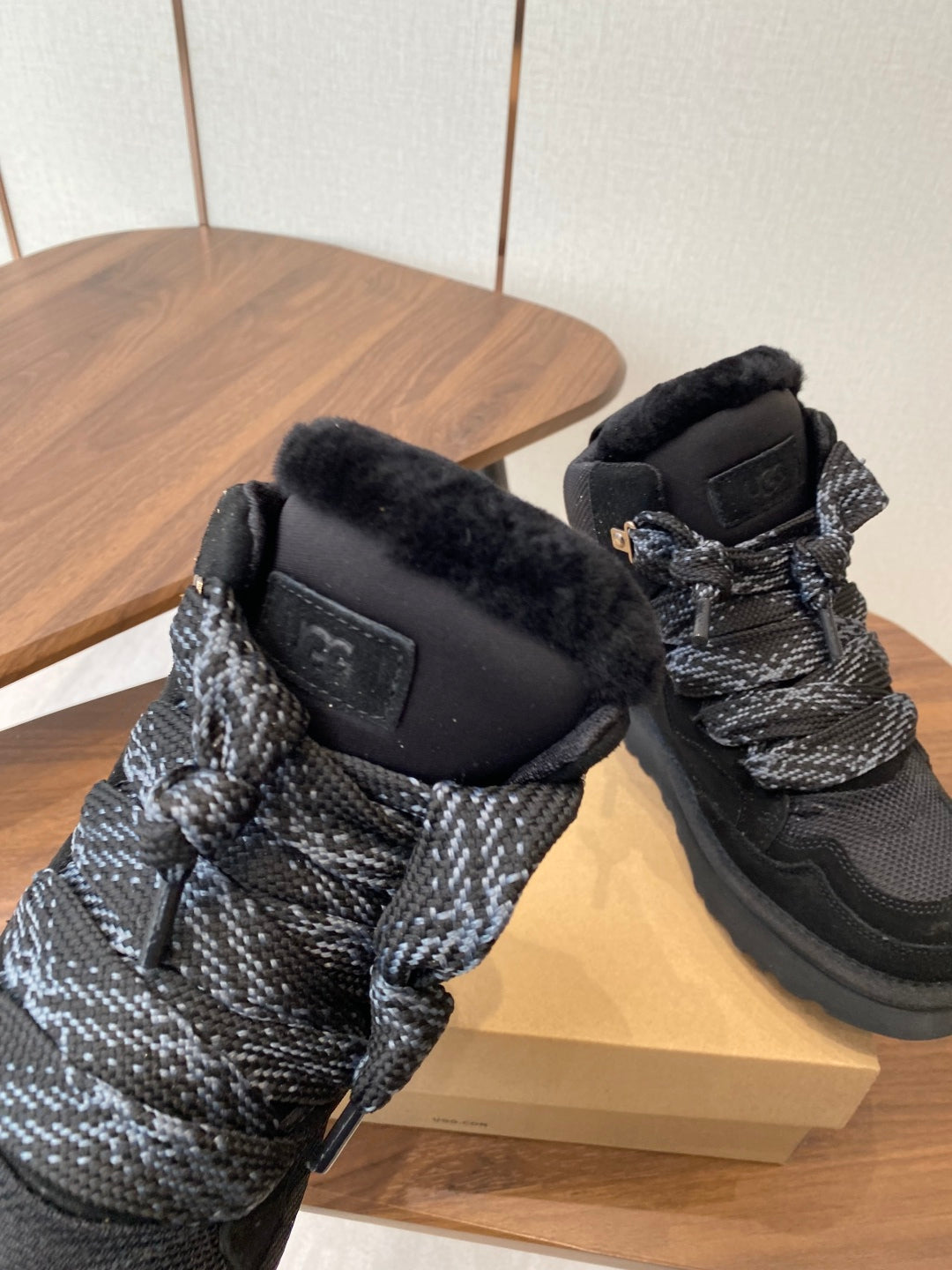 UGG Knitted Shearling Snow Boots