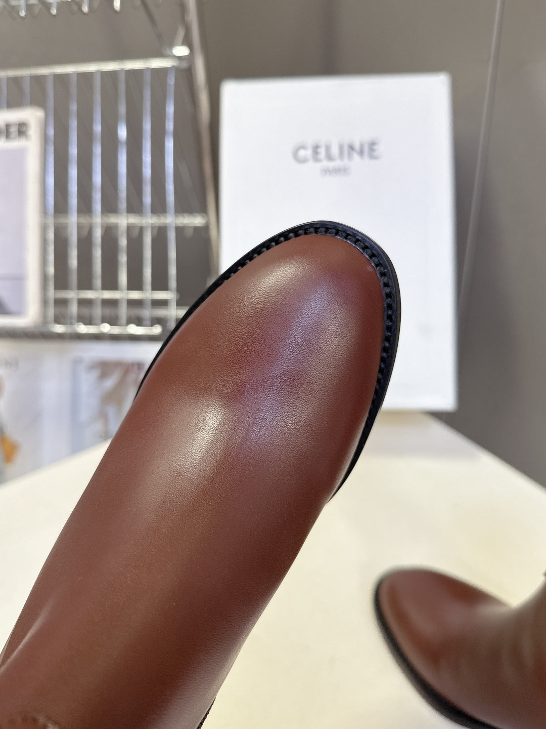 Celine Retro Triomphe Chunky Heel Ankle Boots – Autumn/Winter