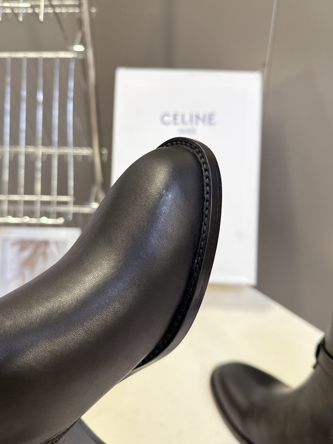 Celine Retro Triomphe Chunky Heel Ankle Boots – Autumn/Winter
