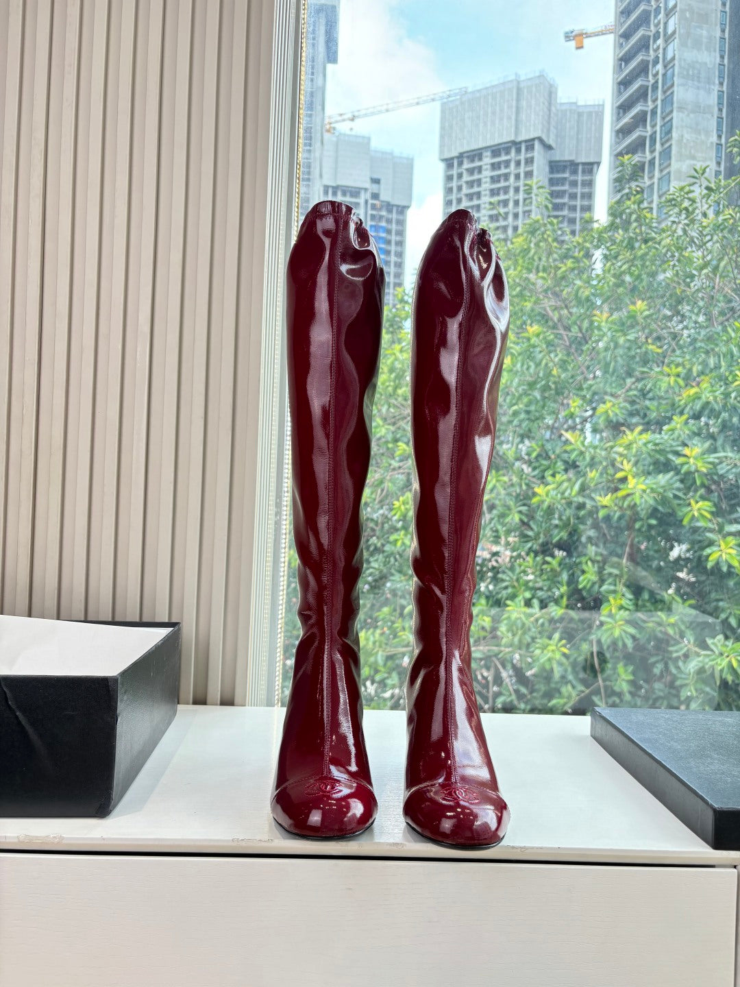 Chanel Patent Leather Combat Boots – Autumn/Winter Collection
