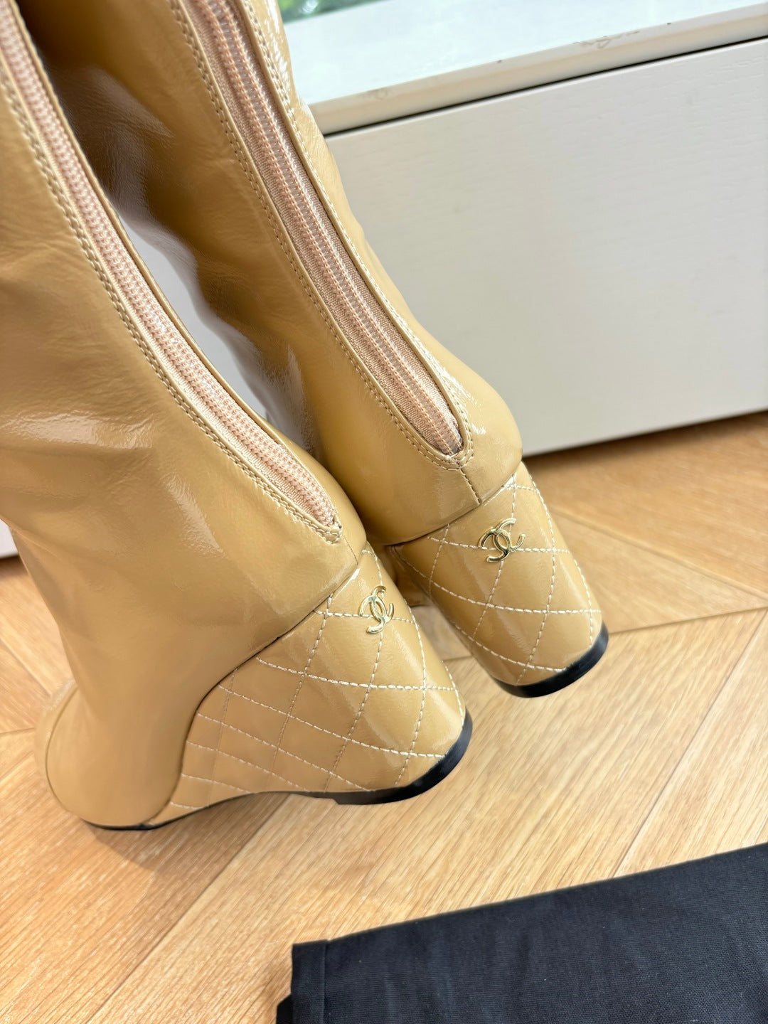 Chanel Patent Leather Combat Boots – Autumn/Winter Collection