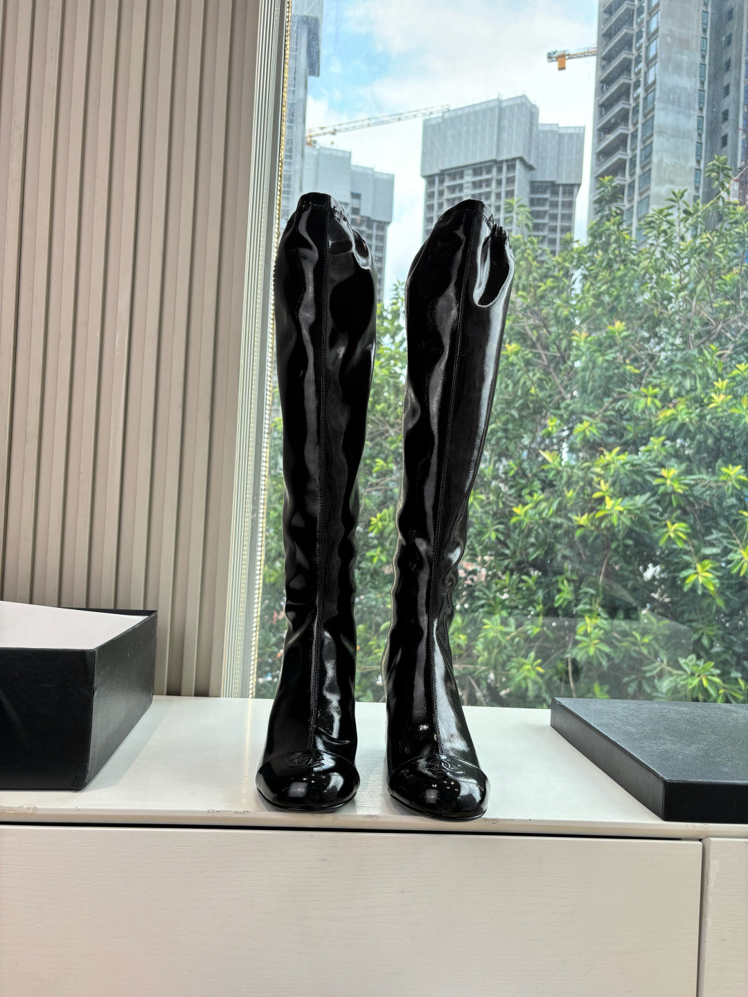 Chanel Patent Leather Combat Boots – Autumn/Winter Collection