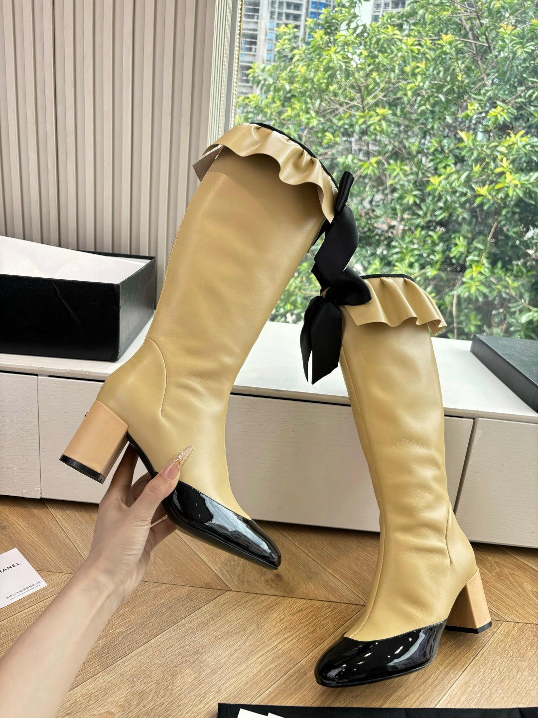 Chanel Sheepskin Knight Boots – Autumn/Winter Collection