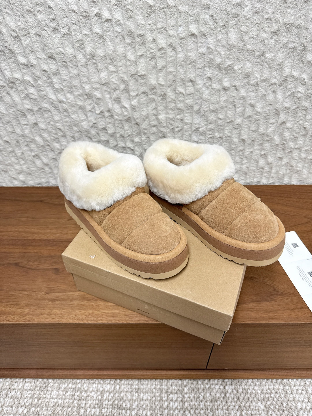 UGG Sheepskin Fur-Lined Slippers – Autumn/Winter Collection